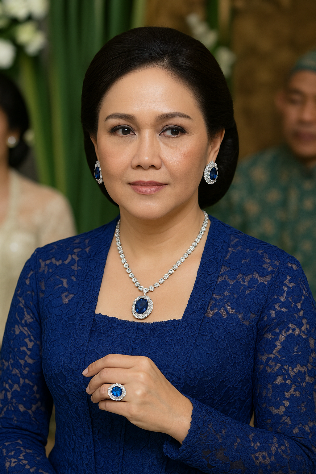 Kilau Blue Sapphire Maia Estianty Saat Siraman Al Ghazali, Harganya Capai Rp 9,2 Miliar