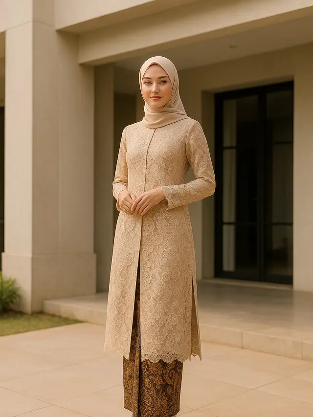 Model Brokat Panjang Bawahan Batik Terbaru 2025, Tren Elegan dan Modern