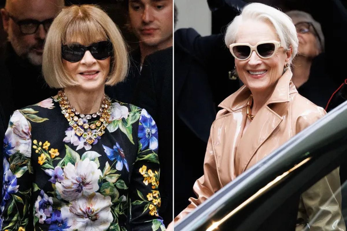 Momen Ikonik Dunia Fashion: Anna Wintour dan Meryl Streep di Milan
